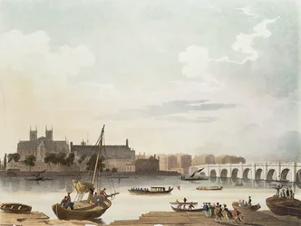 Utsikt över Westminster och bron